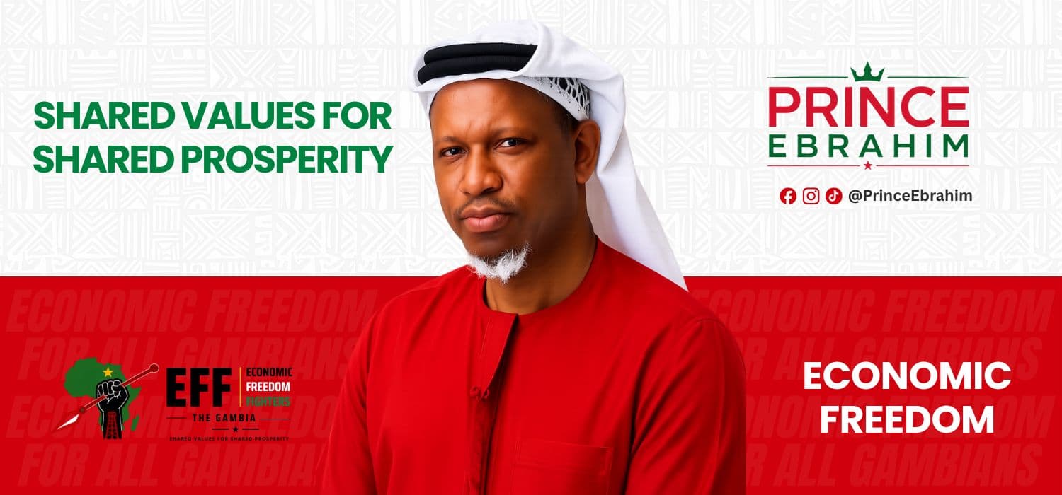 Prince Ebrahim Sanyang Campaign Banner